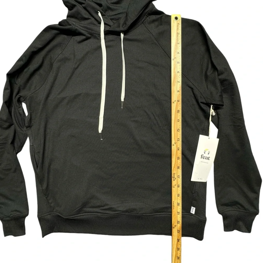 FEAT‎ Unisex Hoodie Black Small Flowtech Roam Sweatshirt Pullover Soft Casual